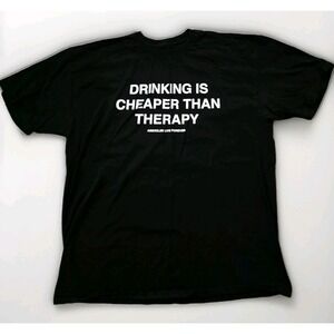 ALF Linda Finegold A**Holes‎ Live Forever T-Shirt Men's XL (Drinking Therapy)